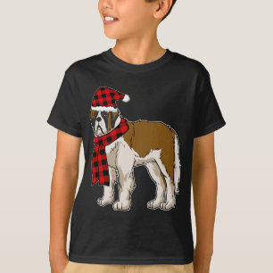 T-shirt Bernard Buffalo Plaid St Bernard Amoureux des chie
