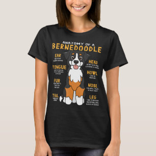 T-shirt Bernedoodle Anatomie Funny Chien Maman Papa Cute C