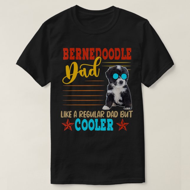 T-shirt Bernedoodle Dad Funny Definition Cooler Dog Sungla (Design devant)