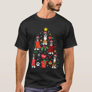 T-shirt Bernedoodle Noël Ornament Arbre Drôle Chien Maman