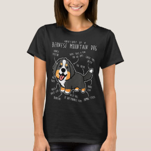 T-shirt Bernese Mountain Dog Anatomie mignonne chien anima