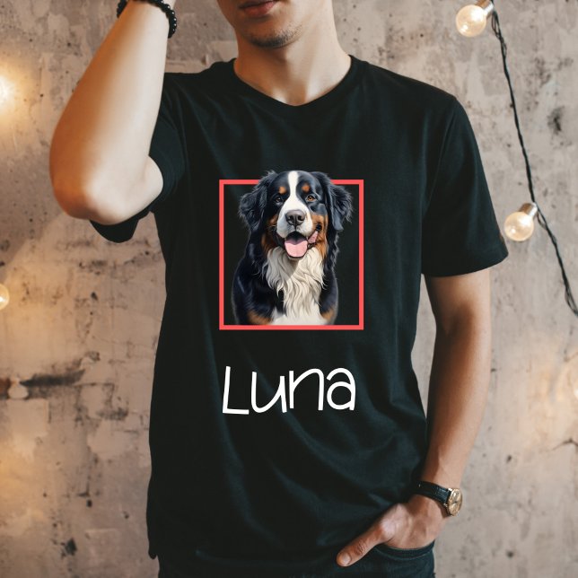 T-shirt  Bernese Mountain Dog Female Face with Name TShirt (Créateur téléchargé)