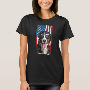 T-shirt Bernese Mountain Dog Pour Homme Enfants Usa 4 juil