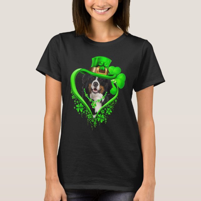 T-shirt Bernese Mountain Dog St Patricks Day Lover Irish S (Devant)