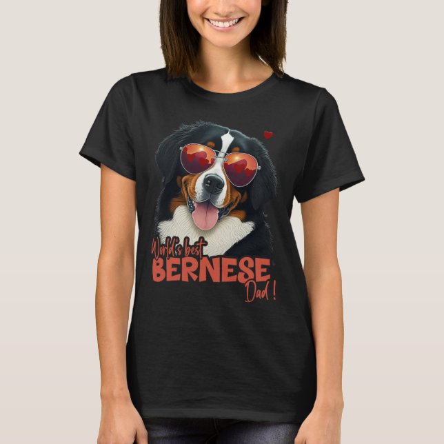 T-shirt Bernesemountaindog With Heartdecoration Best Berne (Devant)