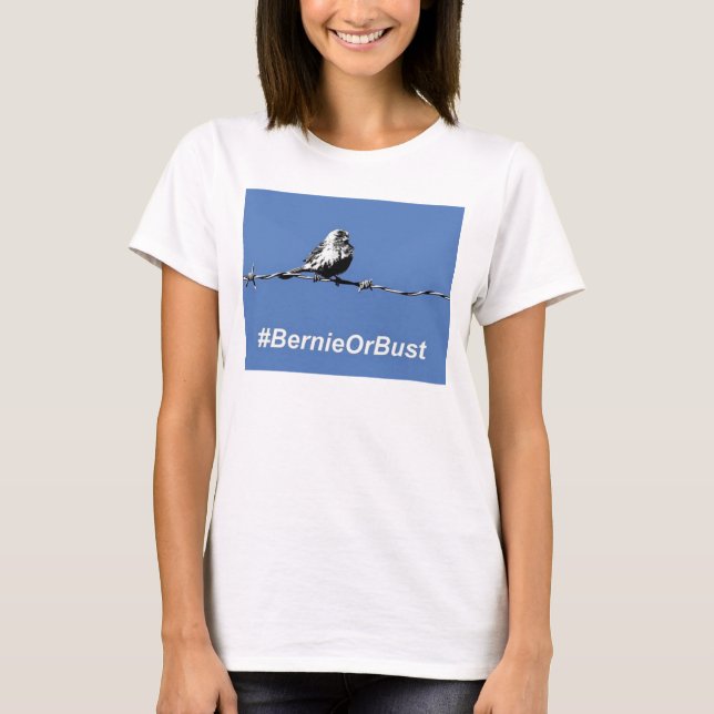 T - Shirt Bernie oder Bust (Vorderseite)