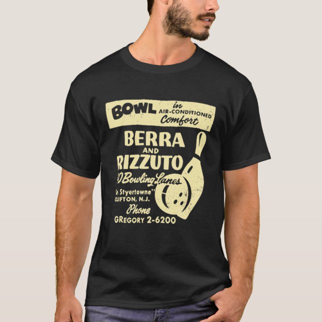 T-SHIRT BERRA ET RIZZUTO BOWLING LANES (Devant)