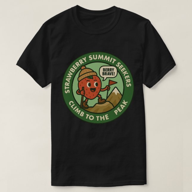 T-shirt Berry Brave Mountain Hiking Adventure (Design devant)