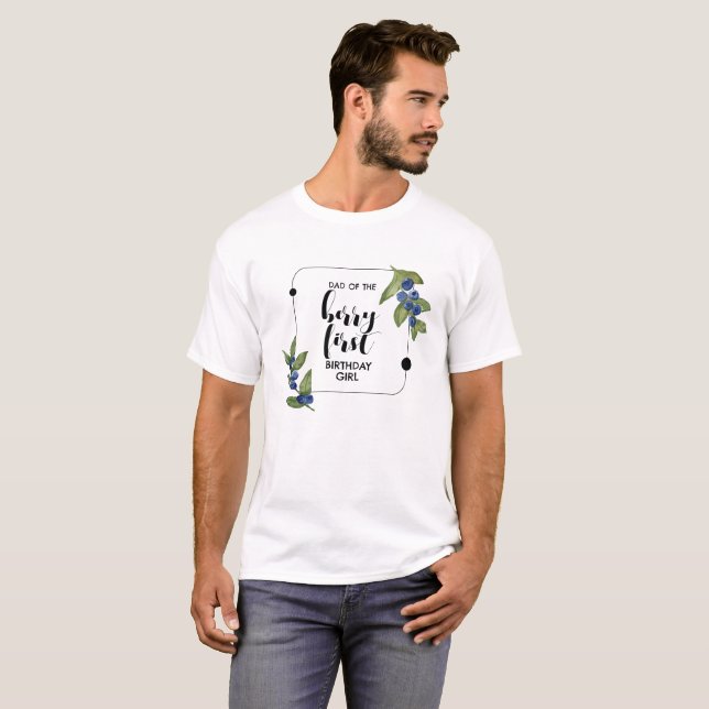 T-shirt Berry First | 1er anniversaire | Blueberry Match P (Devant entier)