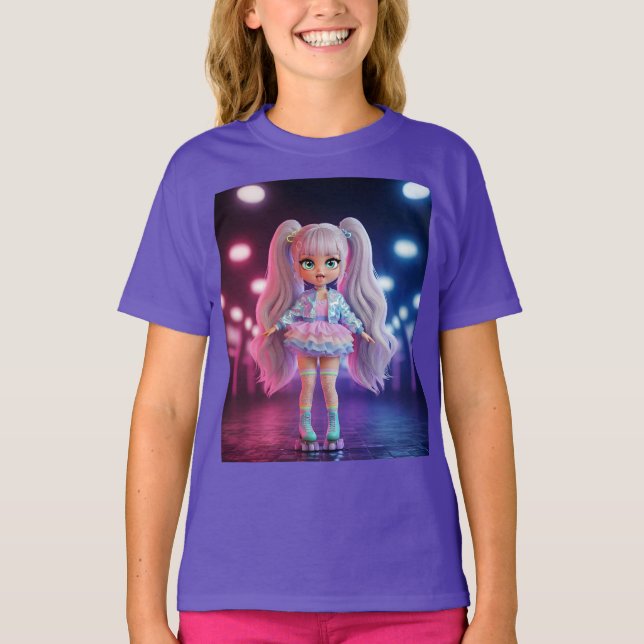 T-shirt Berry Ice Cream Kawaii Doll (Devant)