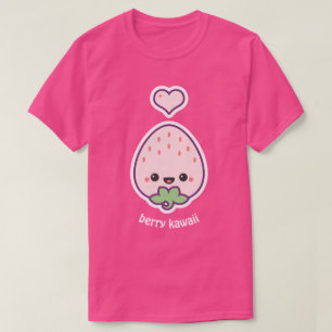 T-shirt Berry Kawaii fraise rose