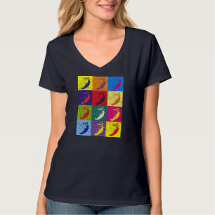 T-shirt Berry rouge Nourriture d'été Pop Art fraise