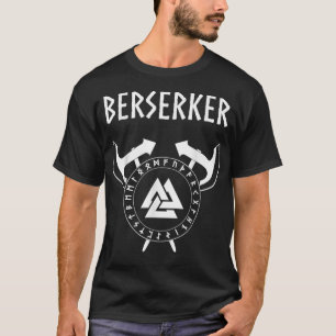 T-shirt Berserker Viking Guerrier Norse Runes