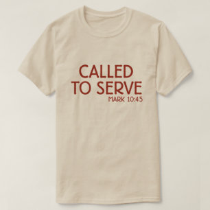 T-Shirt 'Berufen zu dienen' - Bibelvers Josua 24,1