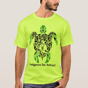 T-Shirt Beschützt die Schildkröten! Cagou Style