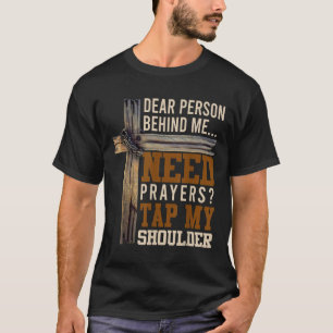 T-shirt Besoin de prière Tap Mon Épaule Chrétiens Hommes F