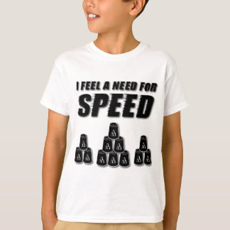 T-shirt Besoin de vitesse, noir