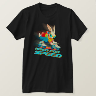T-shirt Besoin de vitesse - Roller Skating Rabbit