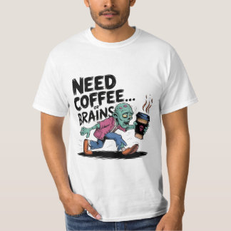 T-shirt Besoin d'un café ou d'une conception de qualité su