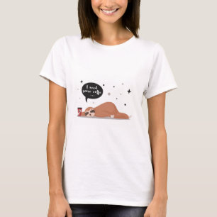 T-shirt Besoin D'Une Fente À Café