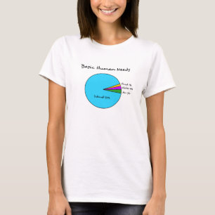 T-shirt Besoins de base drôles d'humain d'enthousiastes