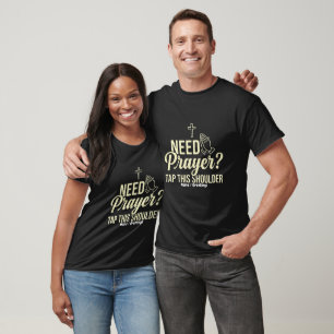 T-shirt Besoins de prière moderne ? Tapez sur cette épaule