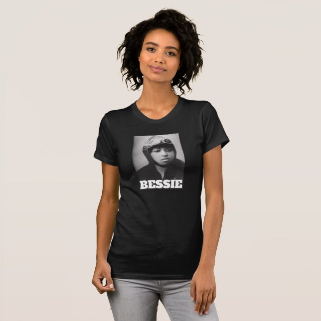 T-shirt Bessie Coleman - Pionnier de l'aviation (Devant entier)