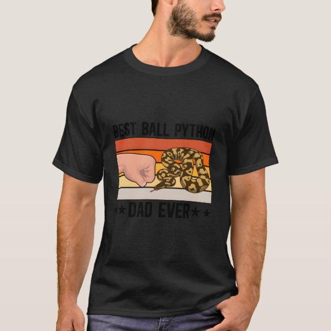 T-shirt Best Ball Python Papa Ball Python Lover Ball Pytho (Devant)