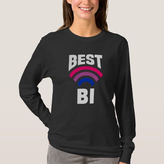 T-shirt Best Bi Funny Bi Pride Flag Bisexual Premium (Devant)