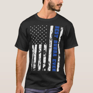 T-shirt Best Bubba Ever US Vintage Drapeau Patriotique Gra