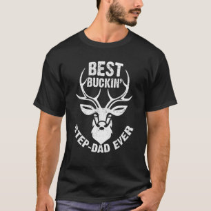 T-shirt Best Buckin' Step-Papa Jamais Deer Hunters Cadeau