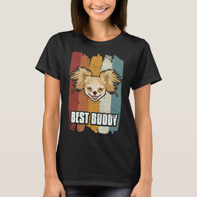 T-shirt Best Buddy Smiling Chihuahua (Devant)