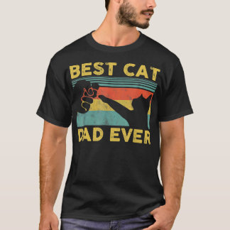 T-shirt Best Cat Dad Ever Tee Funny Cat Daddy Father's Day