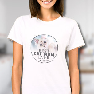 T-shirt Best Cat Mom Pet Photo