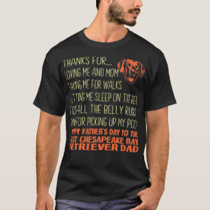 T-shirt Best Chesapeake Bay Retriever Fête des pères Cadea