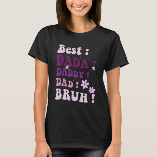 T-shirt Best Dada Papa Papa Papa Bruh Fête des pères Viole
