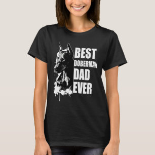 T-shirt Best Doberman Dad Mens Doberman Pinscher Print