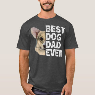 T-shirt Best Dog Dad Ever Fun Corgi Dog Lover Fathers Day