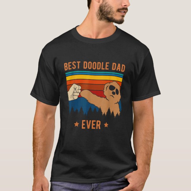 T-shirt Best Doodle Dad Ever Funny Dog Goldendoodle Labrad (Devant)