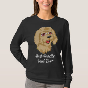 T-shirt Best Doodle papa Ever Goldendoodle Pour père pères