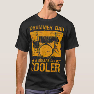 T-shirt Best Drnuméro Dad Art For Men Father Music Drums S