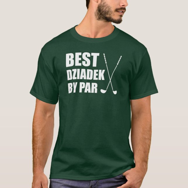 T-shirt Best Dziadek Par Par Polonais Grandpa Golf (Devant)