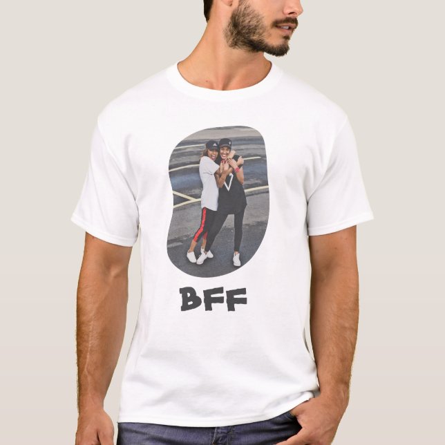 T-shirt Best Friends Forever BFF Besties téléchargez votre (Devant)