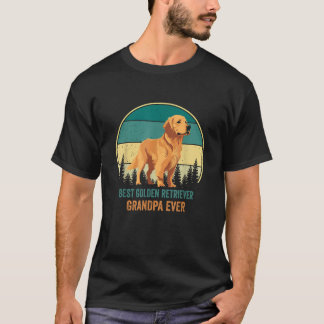 T-shirt Best Golden Retriever Grandpa Ever Golden Retrieve