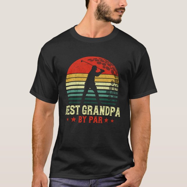 T-shirt Best Grandpa By Par Daddy Father s Day Golf  Golfe (Devant)