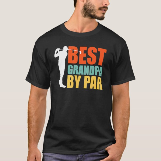 T-shirt Best Grandpa By Par  Golf (Devant)