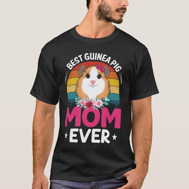 T-shirt Best Guinea Pig Mom (Devant)