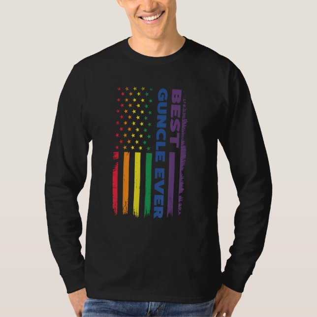 T-shirt best guncle ever gay pride LGBT (Devant)