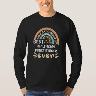 T-shirt Best Healthcare Practitioner Ever Leopard Rainbow 