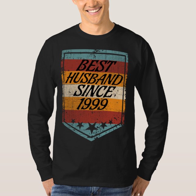 T-shirt Best Husband since 1999 wedding married 1999 marri (Devant)